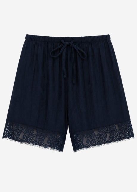 Shorts mit Spitzendetails - dunkelblau by SASSYCLASSY