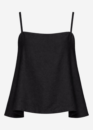 sassyclassy Ausgestelltes Trägertop - schwarz