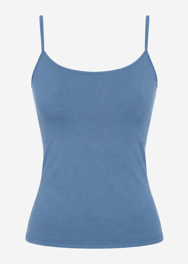 Spaghettiträger Top - blau