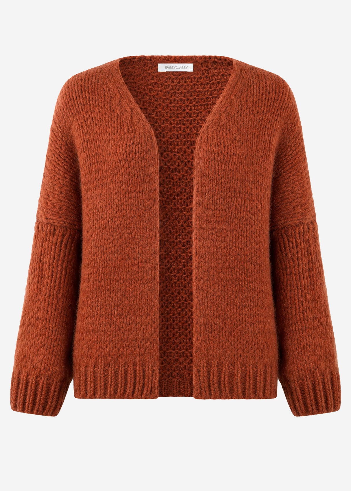 Oversize Cardigan - rostrot