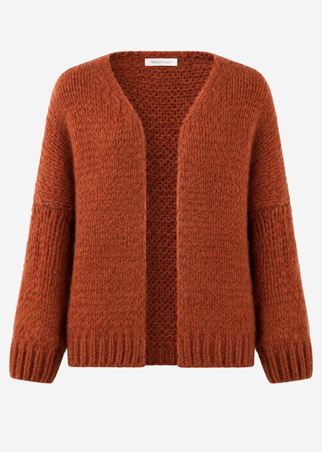 Oversize Cardigan - rostrot