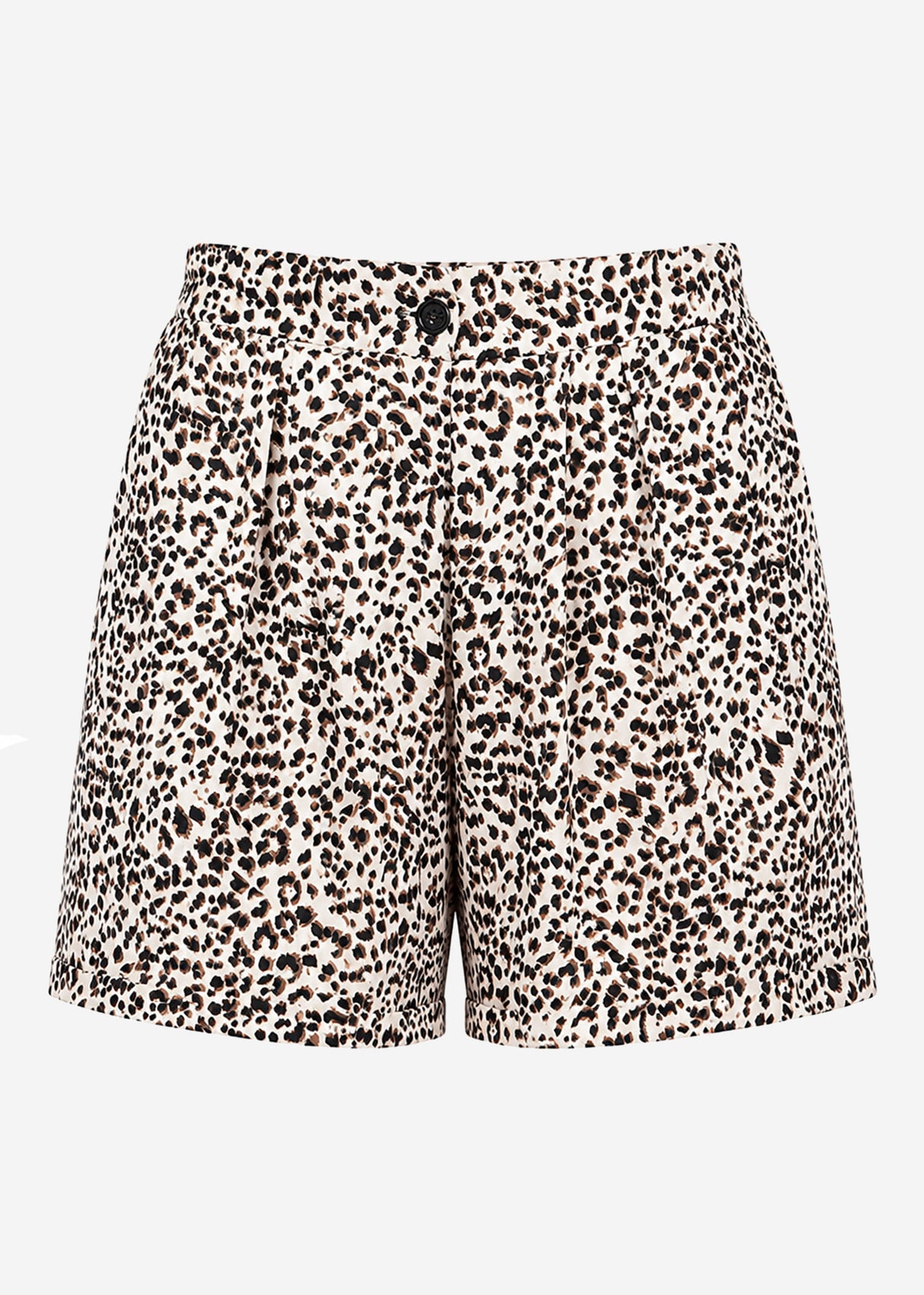 City Bermudashorts mit Leo-Print - beige