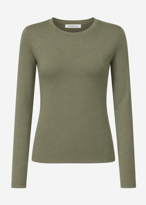 Langarmshirt - khaki