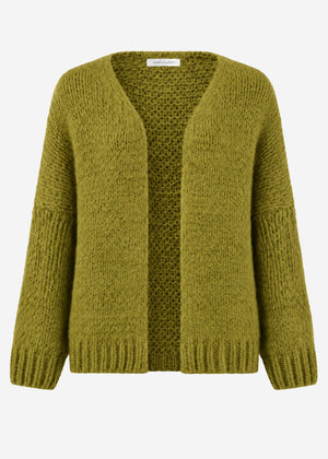 Oversize Cardigan - olivgrün