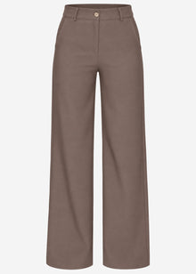 Anzughose mit geradem Bein - taupe