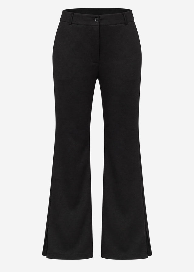 High Waist Jerseyhose - schwarz