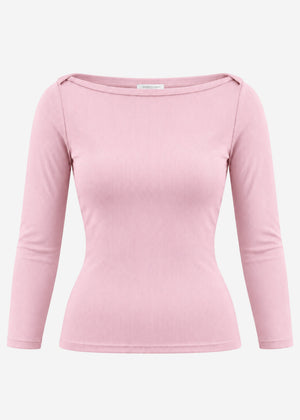 3/4 Arm Rippshirt - altrosa