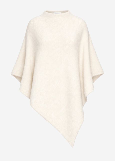 Poncho mit Wollanteil - offwhite