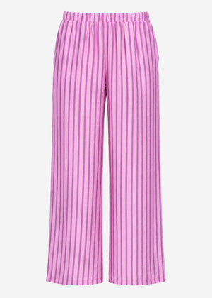 Gestreifte Hose - rosa
