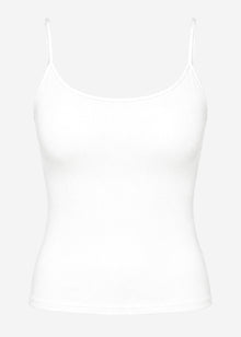 Spaghetti strap top - white