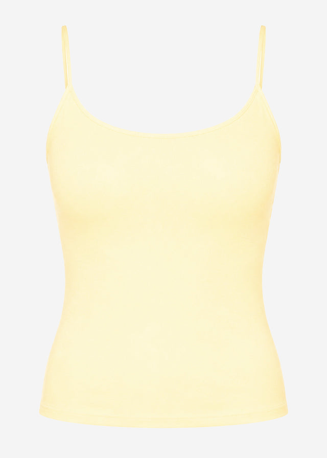 Spaghetti strap top - butter yellow