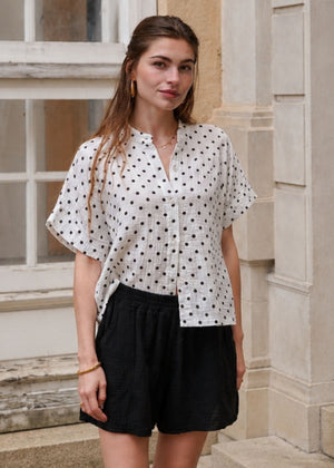 Muslin shorts, black