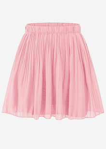 Plissée-Rock aus Chiffon - rosa