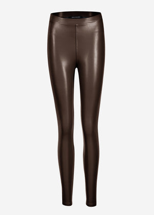 Thermo Leggings - dunkelbraun