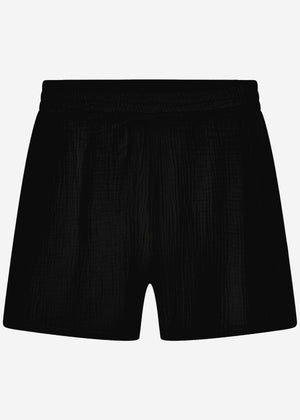 Muslin shorts, black