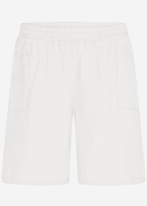 Musselin Bermuda-Shorts, hellbeige