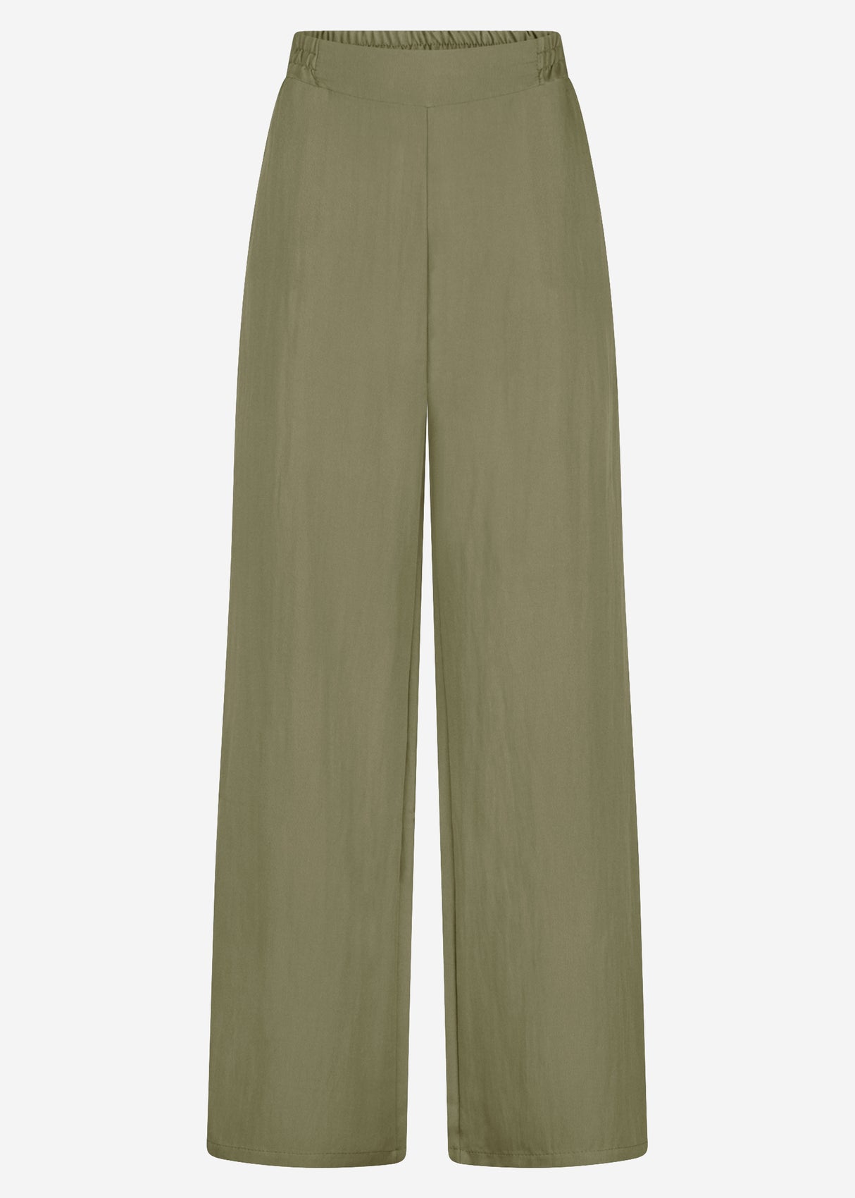 Schlupfhose in Viskose, khaki