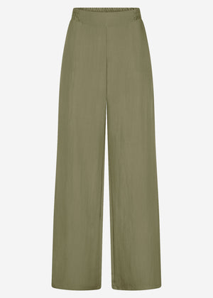 Schlupfhose in Viskose, khaki