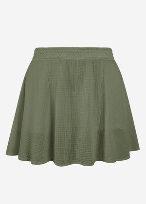 Musselin Rock-Shorts, khaki