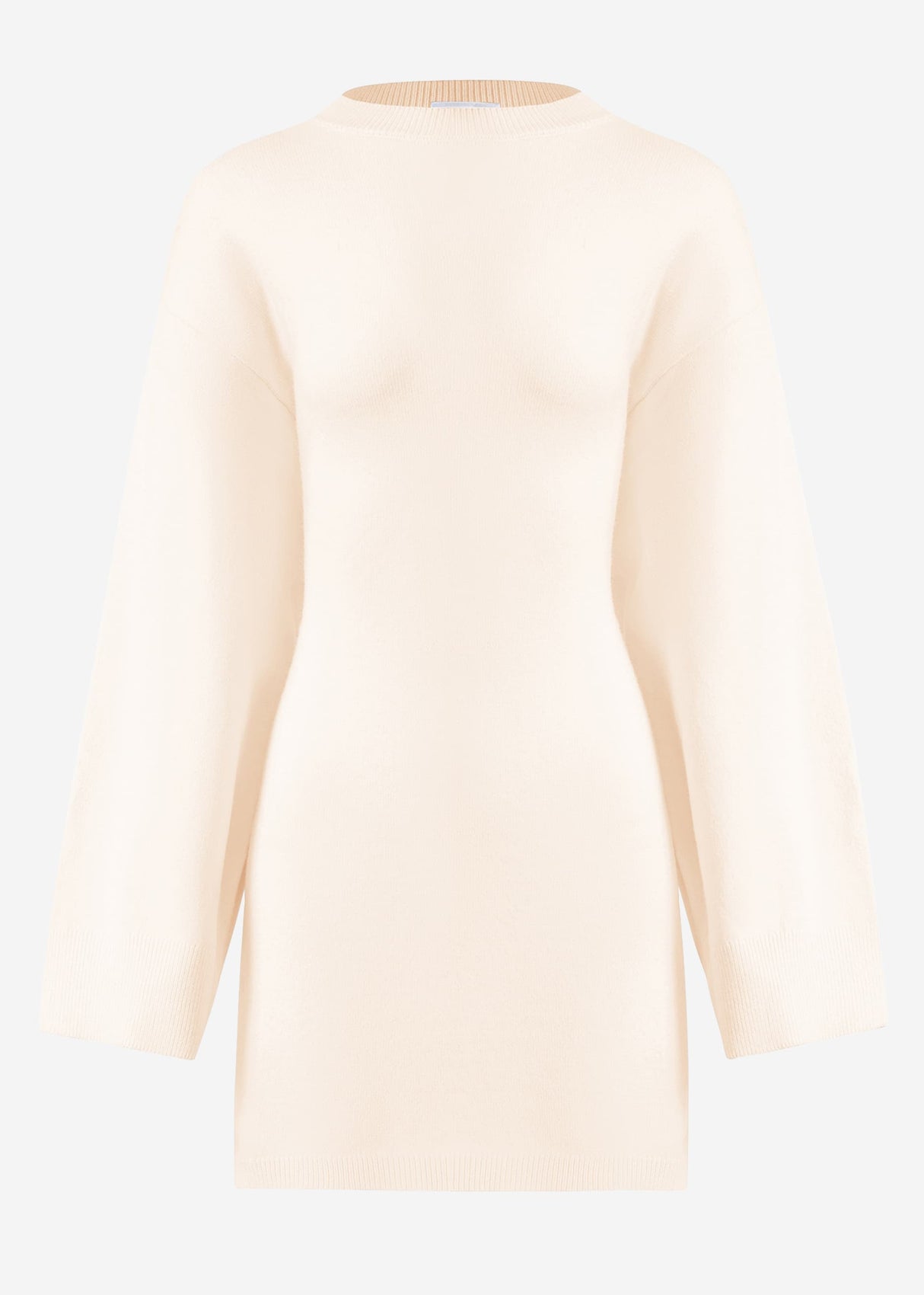 Oversize sweater with side slits - offwhite