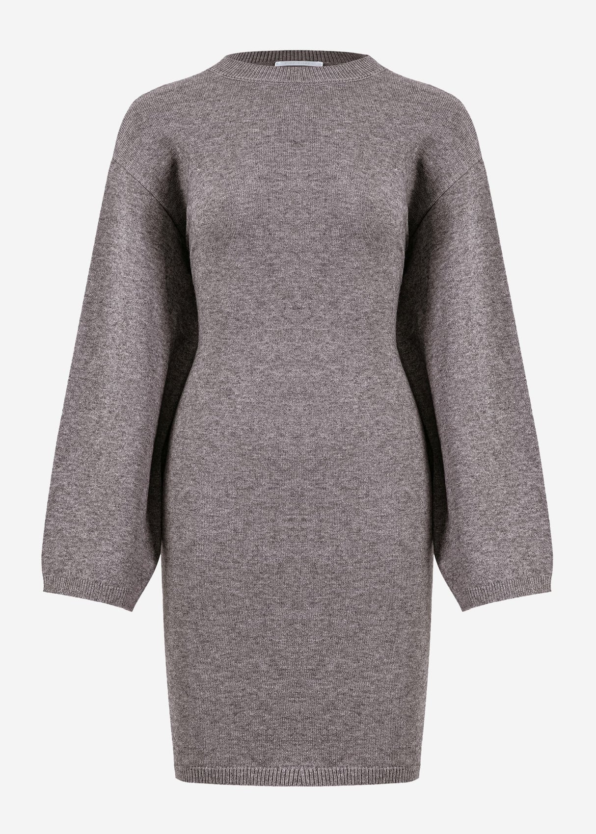 Oversized knit dress - grey