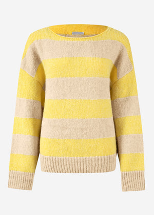 Sweater with block stripes - yellow-beige