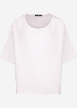Casual muslin shirt - white