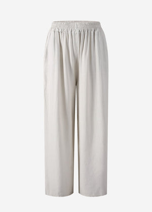 Casual linen trousers - greige