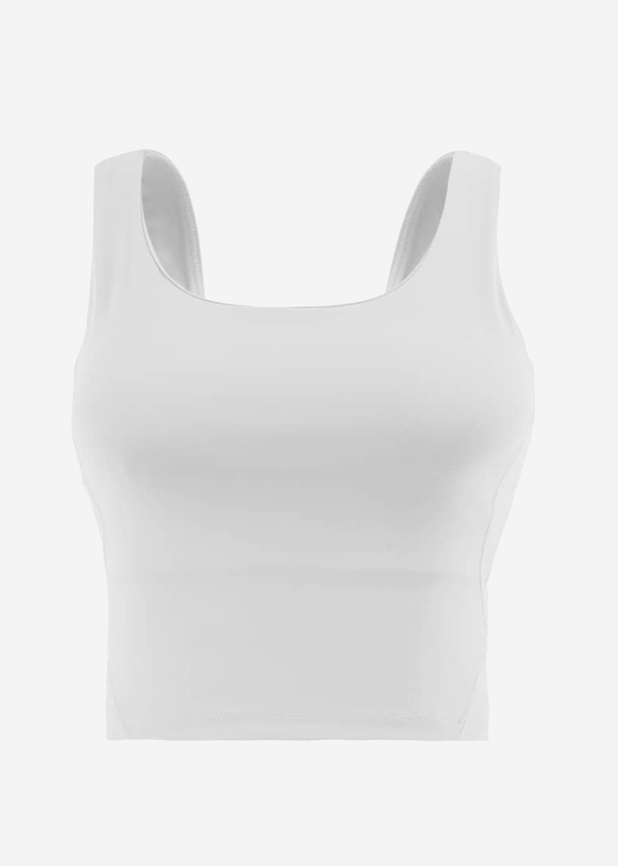 Cross of crop sports bra with cross - white