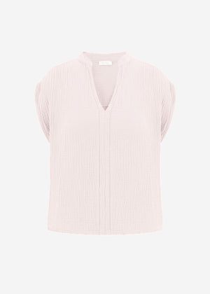 Musselin Shirt - hellbeige