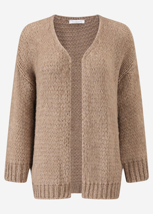 Oversized cardigan - brown