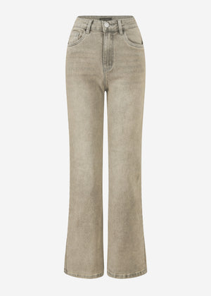 Straight-leg jeans - greige