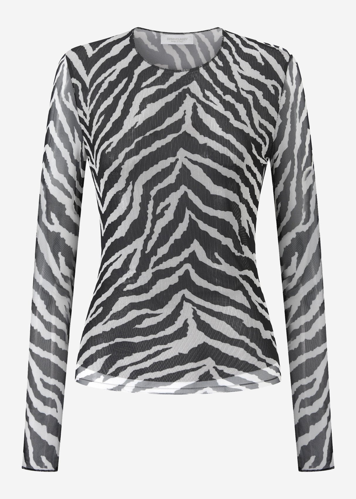 Zebra Mesh Shirt - schwarz