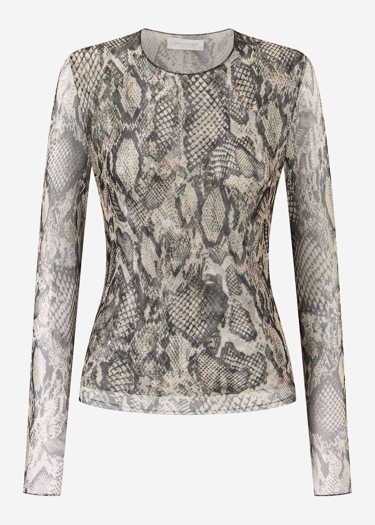 Snake Mesh Shirt - braun