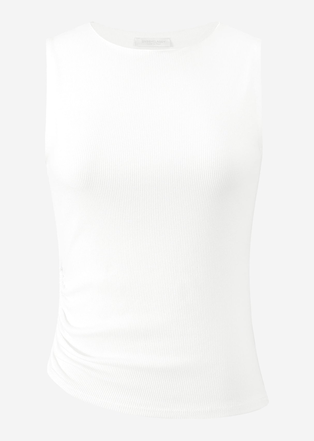 Top with ruffles - off-white