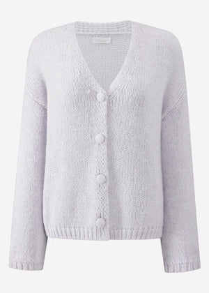 V-neck cardigan - lilac