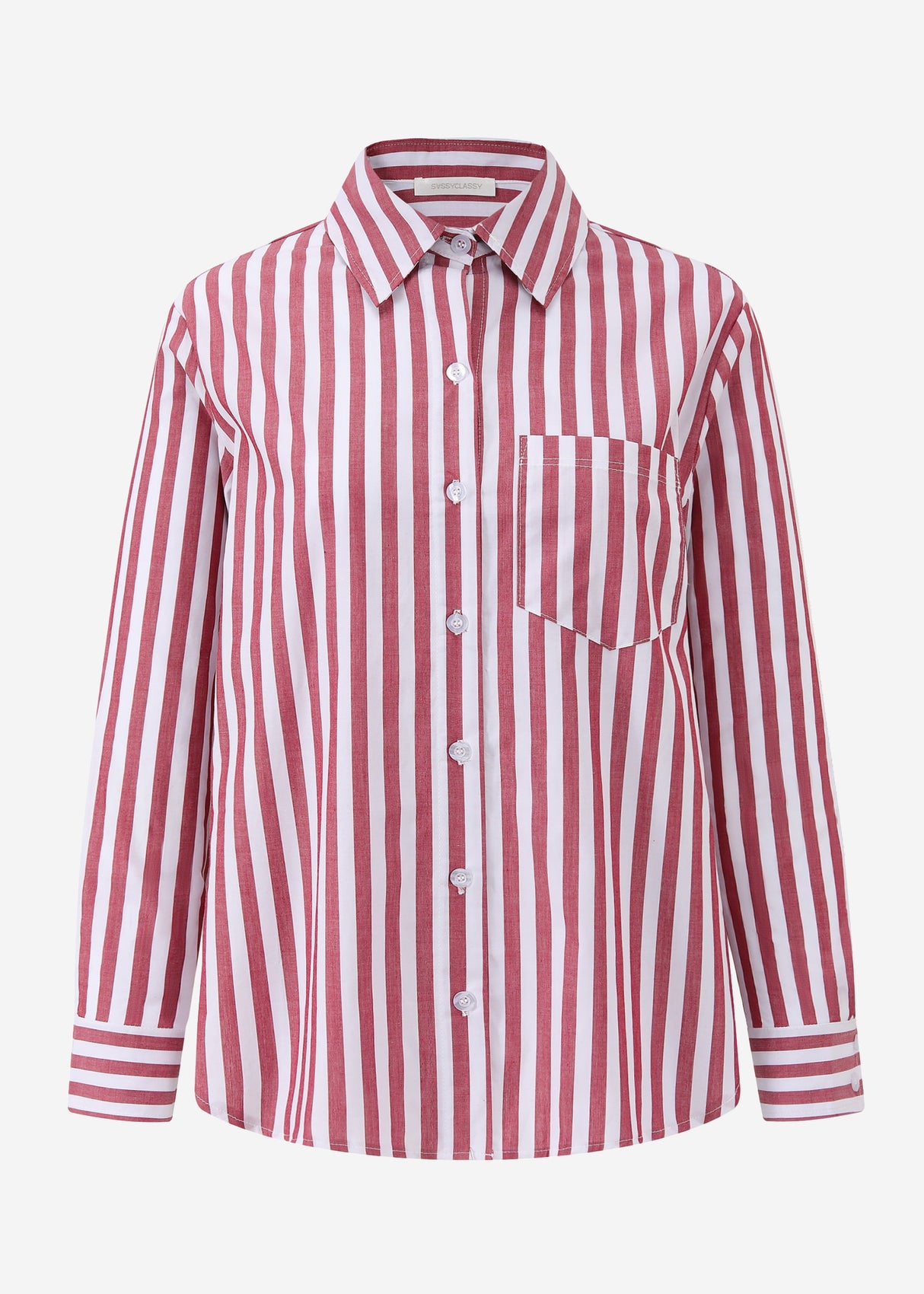 Striped blouse - red