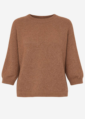 Strickoberteil - braun