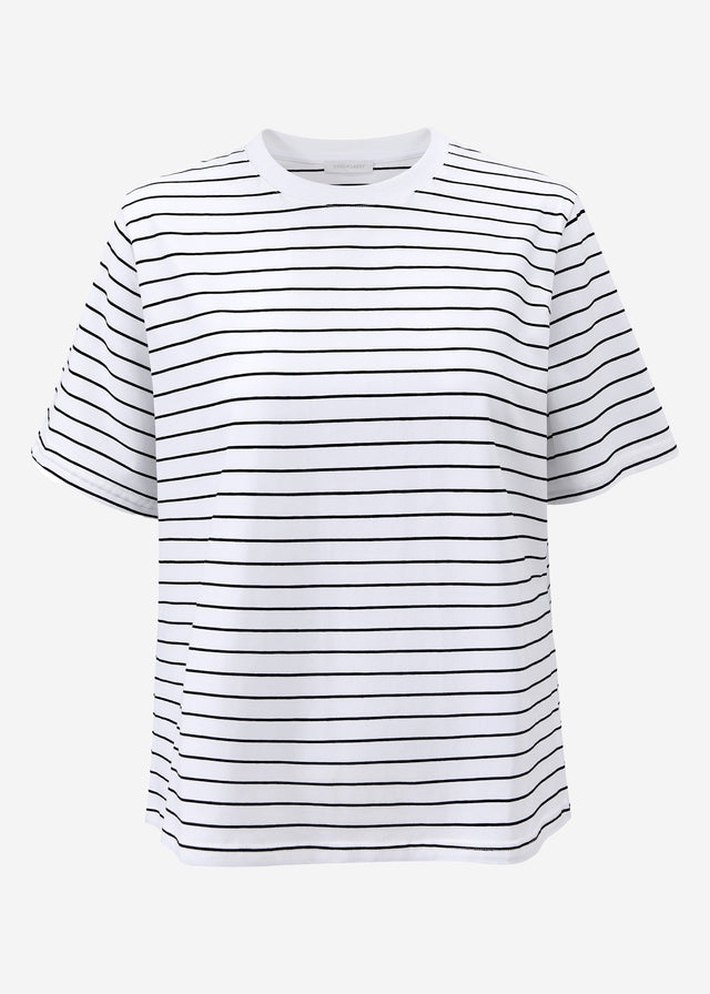 Gestreiftes T-Shirt - offwhite