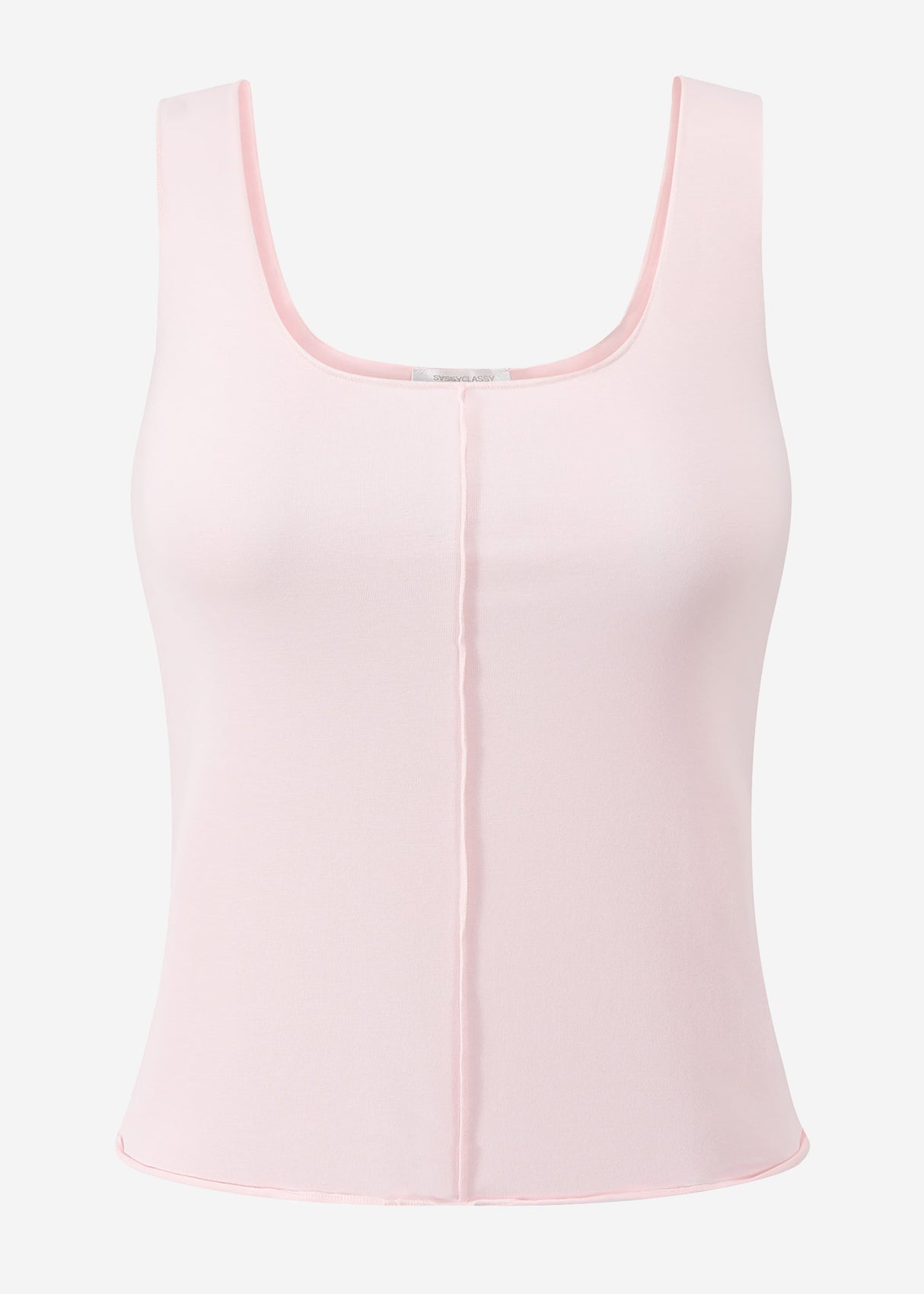 Top with decorative seam - pink