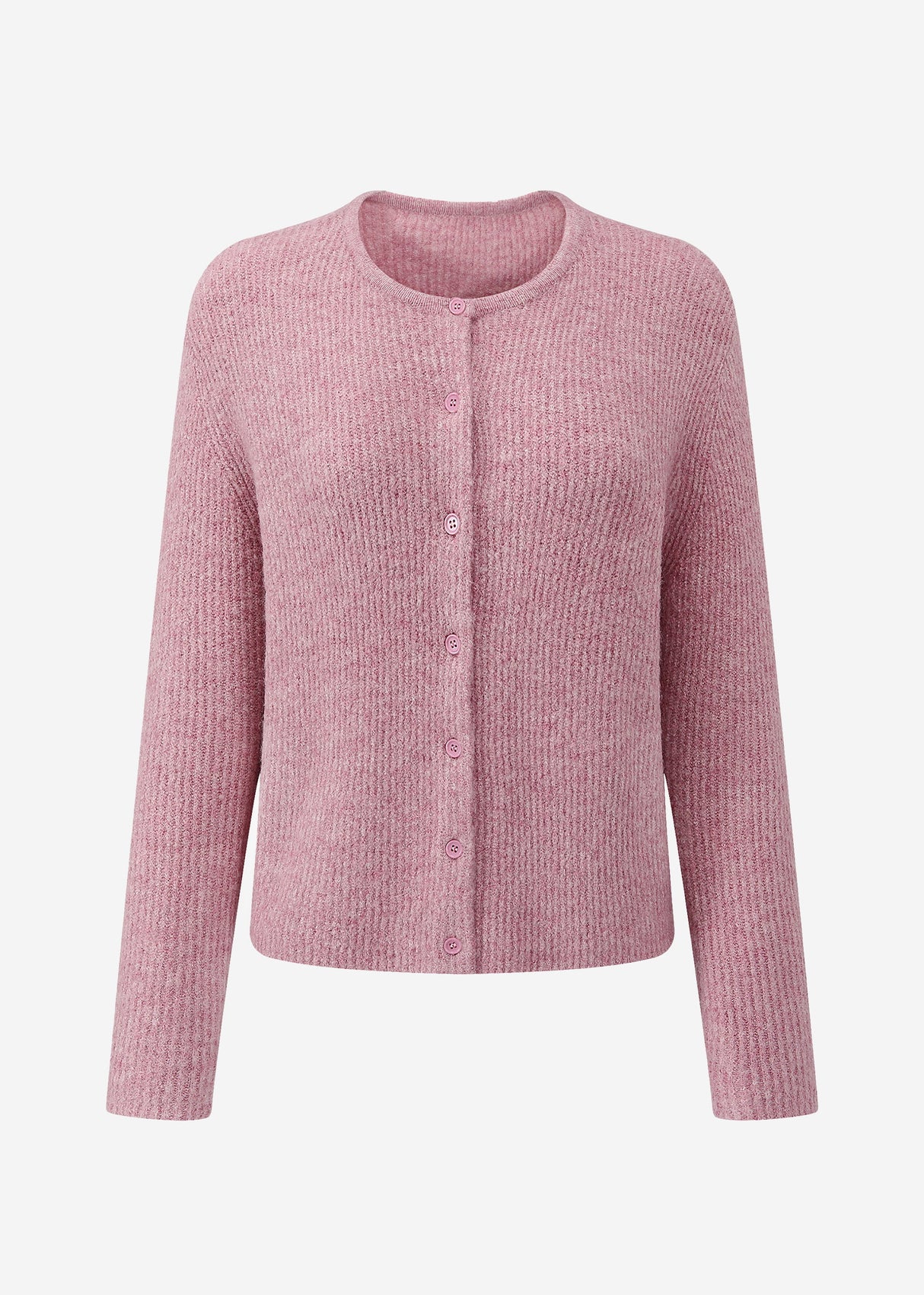 Cardigan with rib structure - altrosa