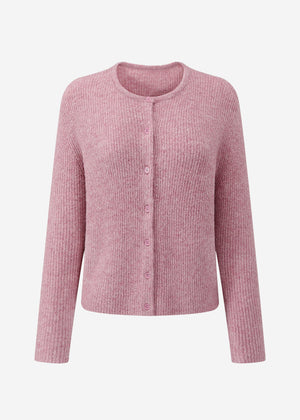 Cardigan with rib structure - altrosa