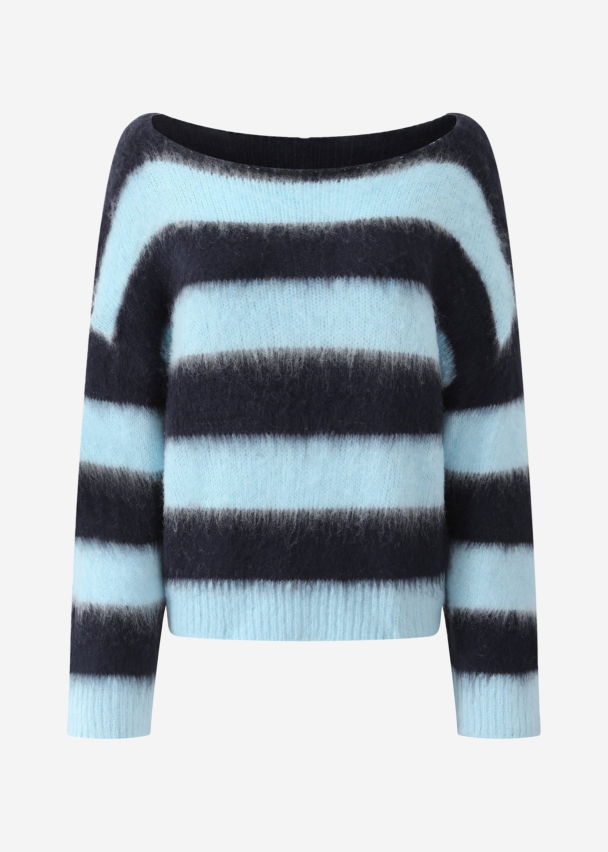 Gestreifter Pullover - blau