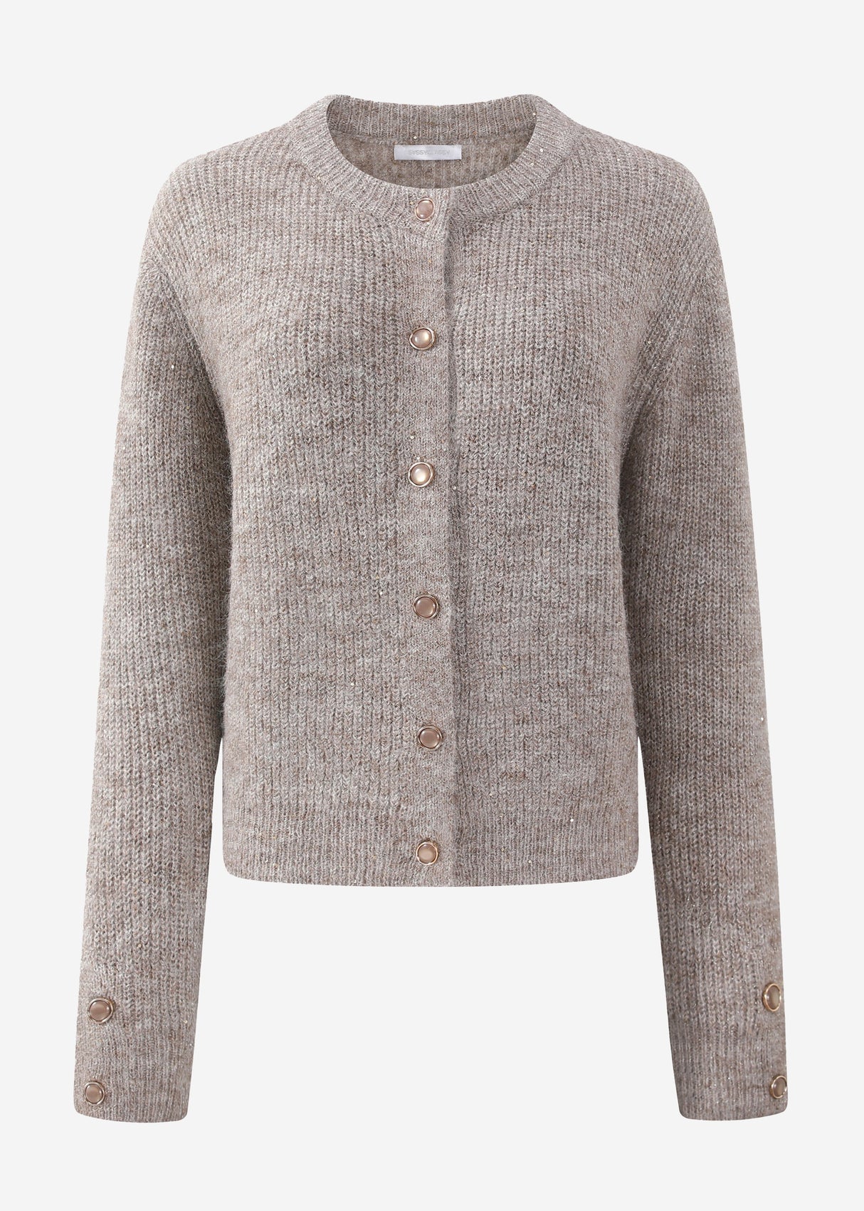 Sequin cardigan - taupe