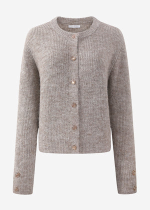 Sequin cardigan - taupe