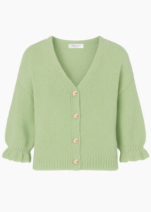 Cardigan mit 3/4-Ärmeln - grün
