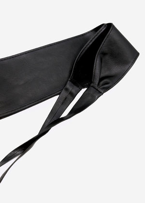Tie belt, black