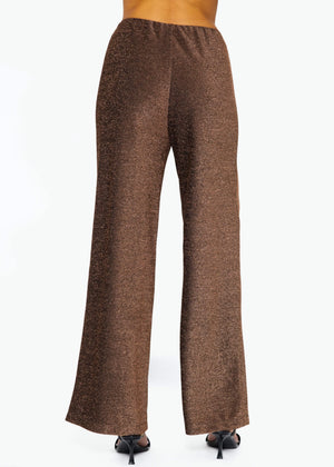 Lurex Hose - braun