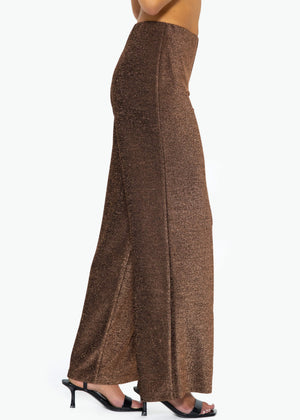 Lurex Hose - braun