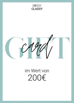 SASSYCLASSY Geschenkgutschein